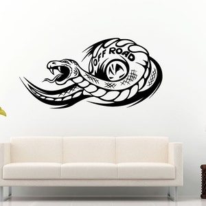 Off Road Sport Utility Vehicle Mountains Rocks Dirt 4 X 4 Tribal Snake Wall Decal Vinyl Sticker Mural Room Decor L839