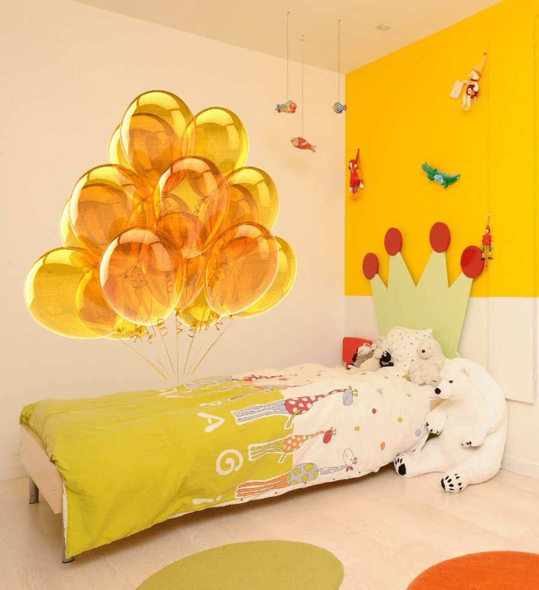 Balloons Wall Decal, Balloons Wall Sticker, Balloons Wall Decor ...