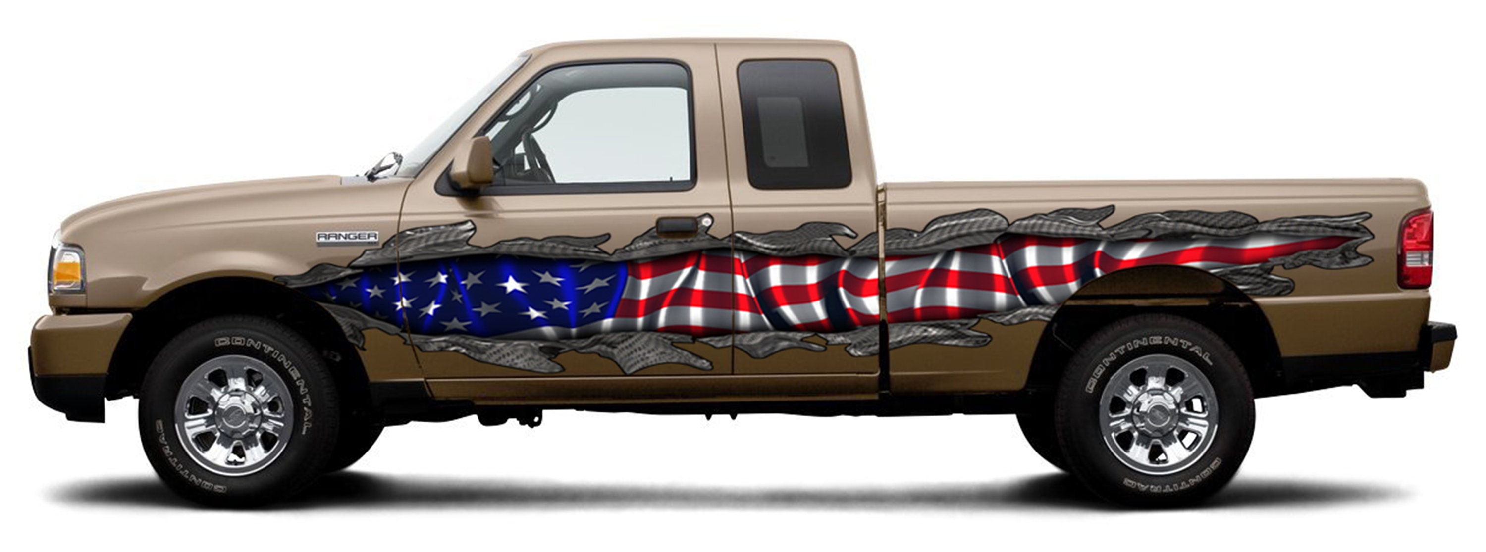 US Pride Car Vinyl Decal US Flag Car Graphics American Flag - Etsy