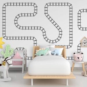 Eisenbahn Linie Vinyl Aufkleber, Kinderzimmer Dekoration, Kinderzimmer Dekoration 249LU