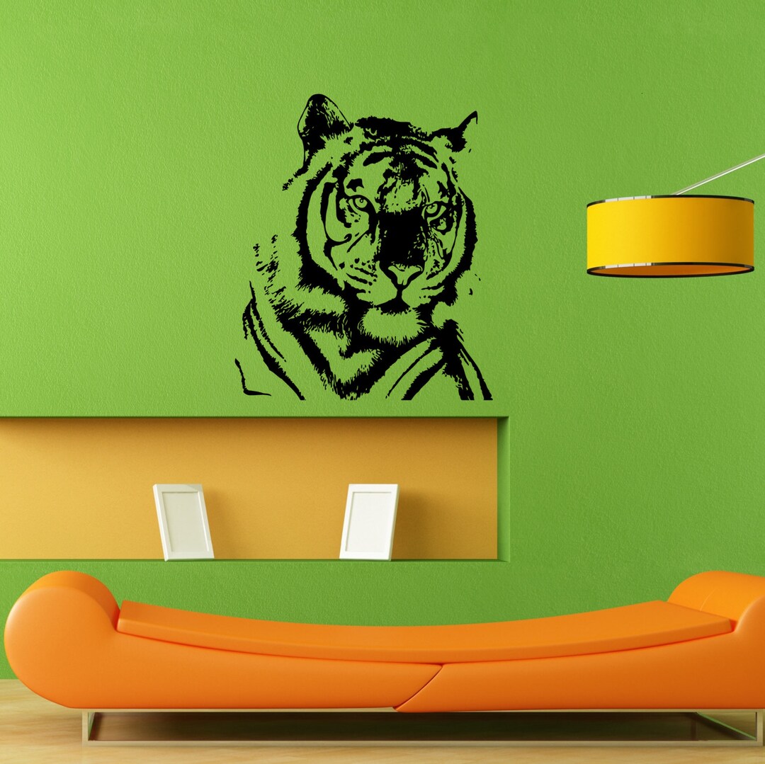 Tiger Jungle Animal Predator Cat Family Wall Sticker Vinyl Mural Decal ...