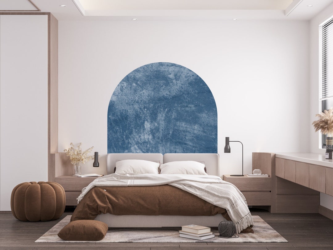Textured Decals Arch Textured Concrete Wall Decal, Bed Arch Sticker, Hedboard Wall ...