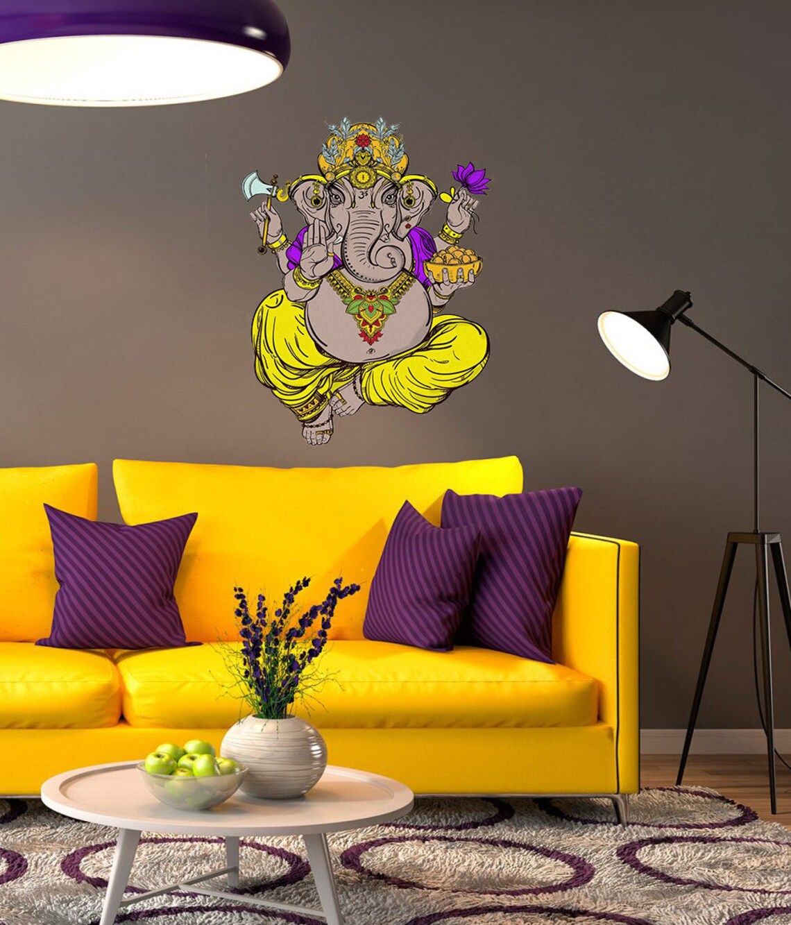 Ganesha Wall Decal Ganesha Wall Sticker Ganesha Wall Art Etsy