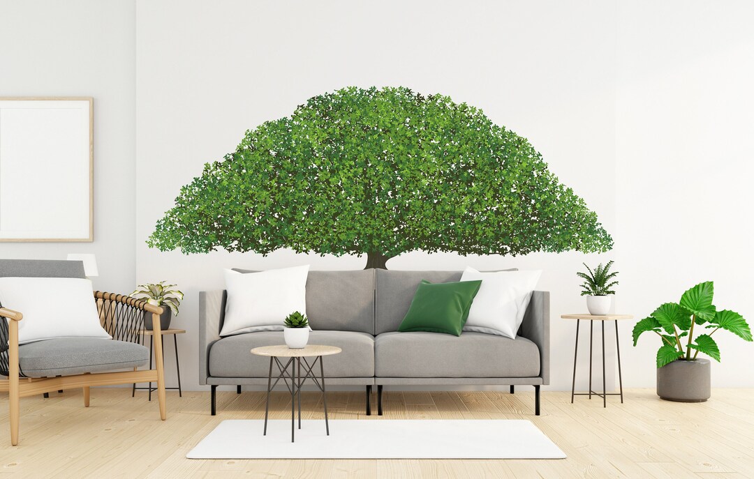 Large Tree Wall Art Decal, Tree Wall Decal Wall Sticker Decor, Living ...