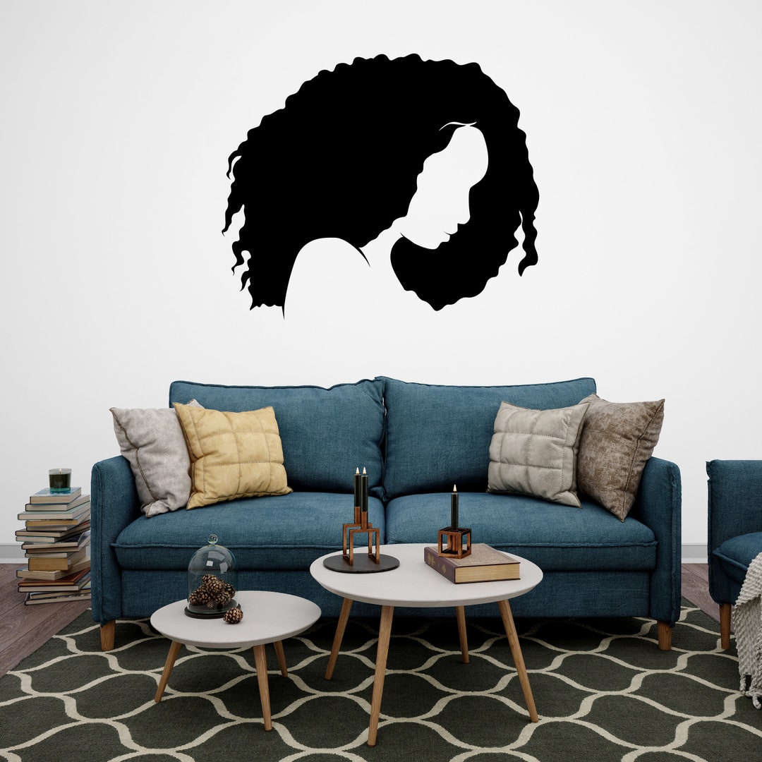 Afro Queen Afro Black Wall Decals Melanin Afro Beauty Woman African ...