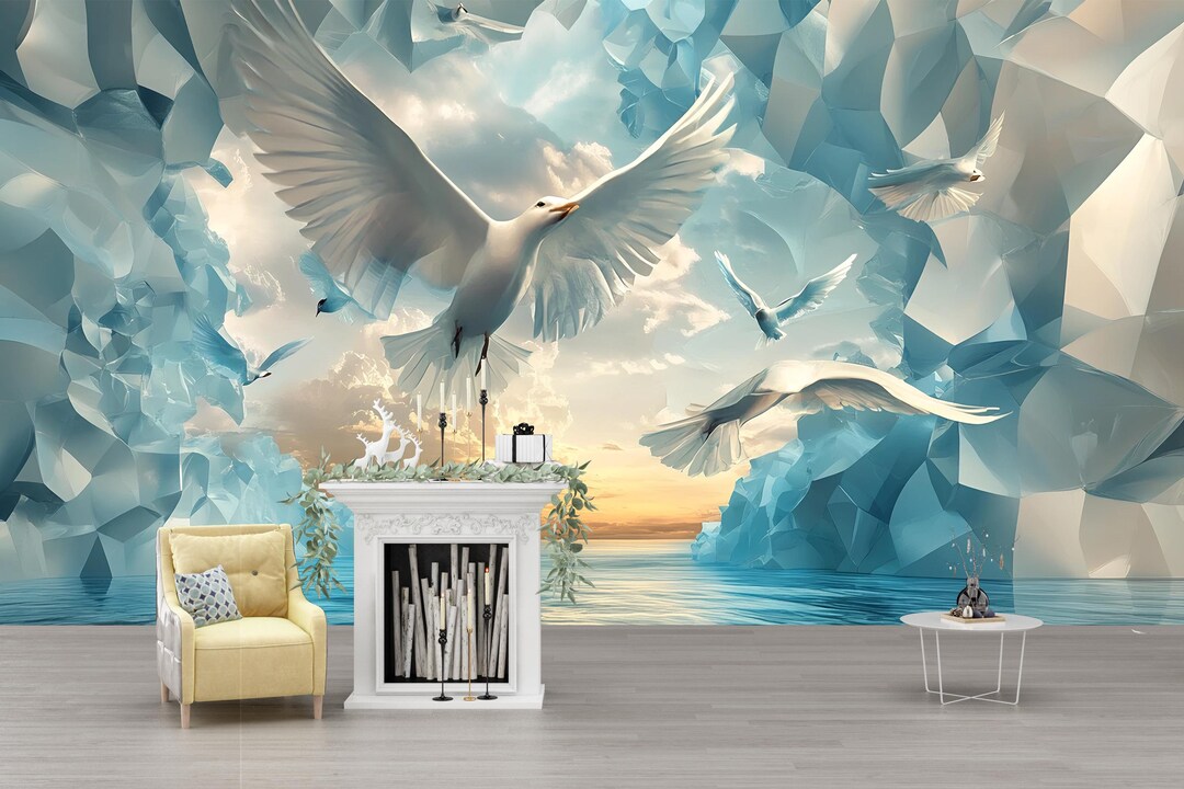 3D Bird Home 1434 Andrea haase Wall Mural Wall Murals