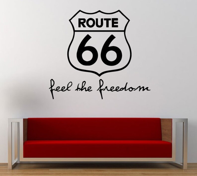 Itinéraire route 66 signe sentir la liberté citation
