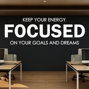 Office wall decal, Quote Decal for Office Employee, Motivational Inspirational Teamwork Wall Decal Sticker Decor for Office 454LU