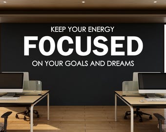 Calcomanía de pared para oficina, calcomanía con cita para empleados de oficina, calcomanía de pared motivacional e inspiradora para trabajo en equipo, decoración para oficina 454LU