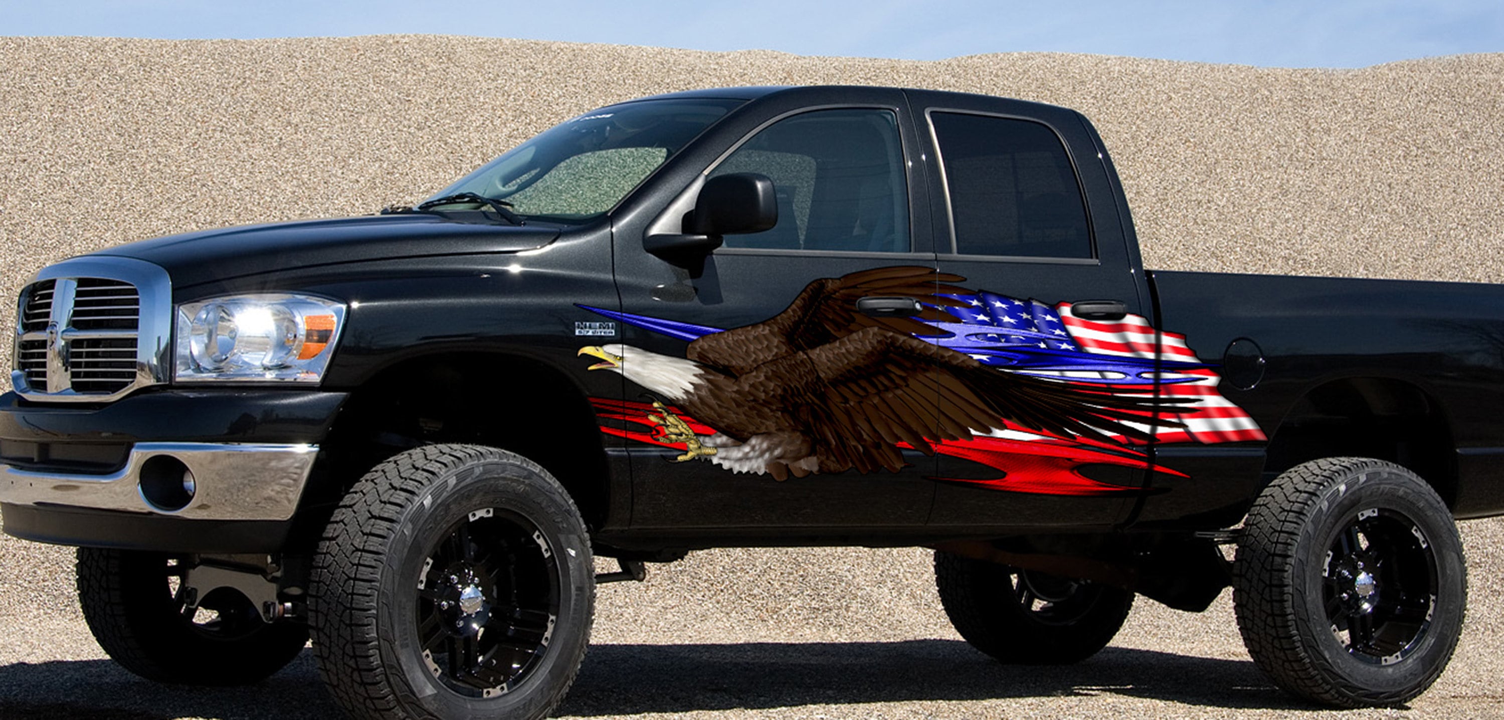 US Flag Car Side Graphics US Pride Car Vinyl Full Color - Etsy