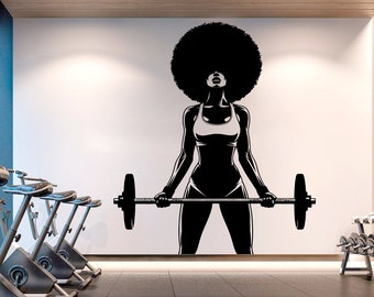 Gym Wall Decal Fitness Wall Art Custom Name Decor Crossfit Wall Decal Crossfit Gifts Home Gym Wall Sticker Motivational Wall Decal 211RS