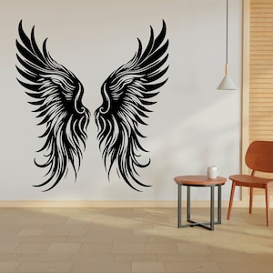 Angel Wings wall decal Wings Mid Century Modern Boho Angel Wings Decal Stickers Nursery Decor Kids Room Wall Art Home Decor 255RS