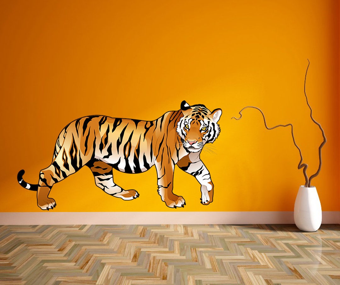 Tiger Sticker Tiger Decal Tiger Wall Art Tiger Wall Decor Etsy Polska