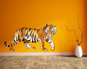 Tiger Sticker, Tiger Decal, Tiger Wall Art, Tiger Wall Decor