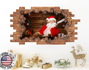 Adesivo Natale Origami di cervo di Natale - Sticker adesivo - adesivi