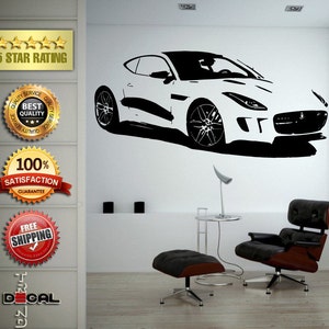 Sport exotische Racing nieuwe oude School Muscle Car voertuig muur Vinyl Sticker muurschildering kamer Decor L1824