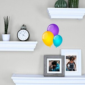 Colored Balloon Wall Decal, Colored Balloon Wall sticker, Colored Balloon wall decor image 4