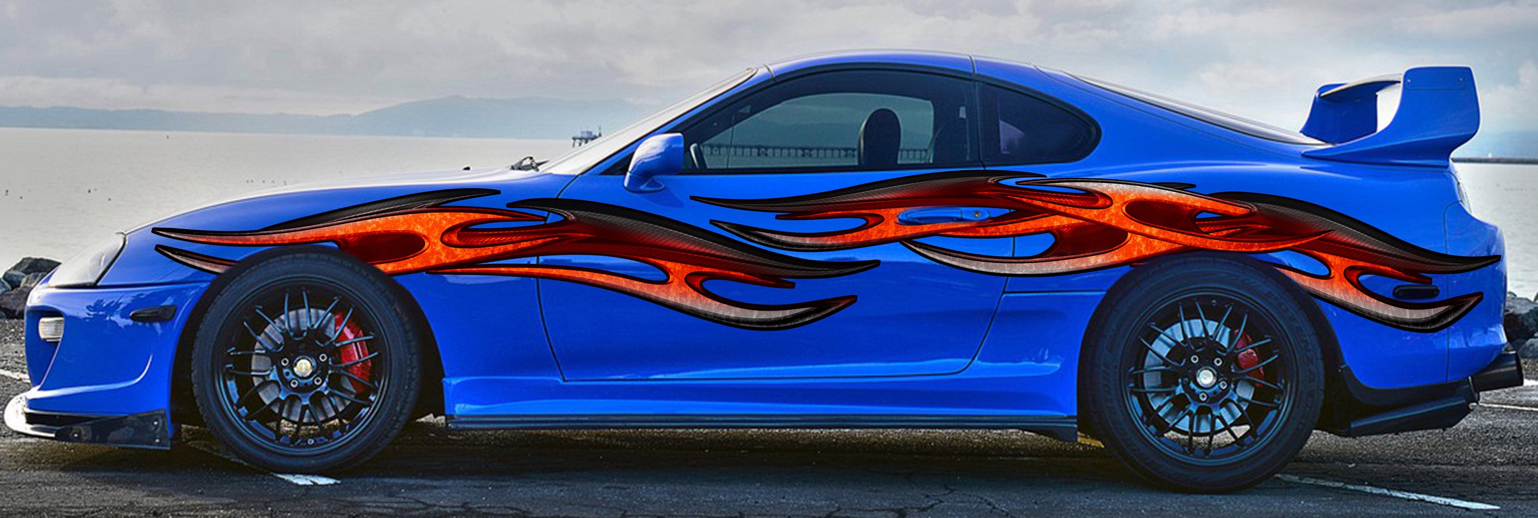 3D Tribal Racing Stripes Vinyl Sticker, 3D Tribal Car Graphics, Tribal ...