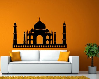 Taj Mahal India Architecture Building History DIY Wall Stickers Decals Vinyl Mural Decor Art L2154