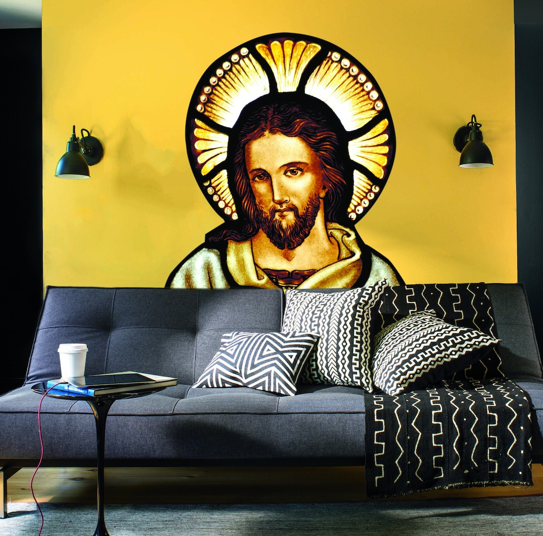 Jesus Wall Decal, Jesus Wall Sticker, Jesus Wall Decor Etsy
