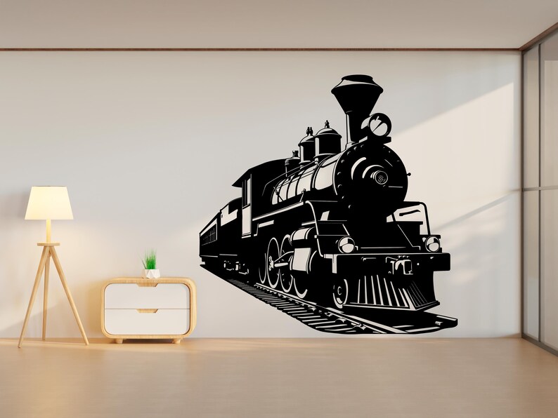 Train Wall Decal Train Wall Sticker Train Art Train Wall Vinyl Wall ...