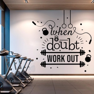 Fitness Vinyl Gym Wall Decal, Inspirational Words, Home Gym Decal, Fitness Collage, Gym Wall Art Gym Decor Gym Wall Decor Motivational 365RS
