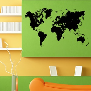 Erde Globus Welt Karte Design Wand Aufkleber Vinyl Wandbild Decal Home Haus Appartement Art Decor Kostenloser Versand L128