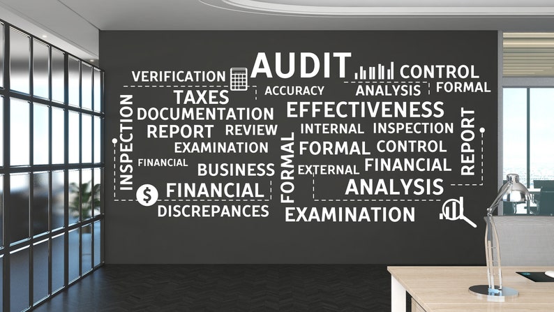 Audit Wall Decor Office Wall Decal Accounting Financial Teamwork ...