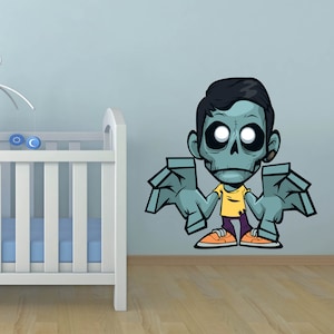 Zombie Boys Room Decal, Zombie Boys Room Sticker, Zombie Boys Room Decor