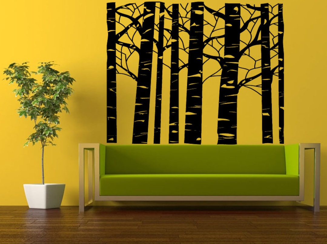 Wall Decal Vinyl Sticker Decals Peal and Stick Cheap Decor Art Birch ...