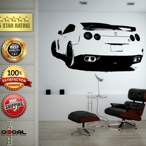 Sport exotische Racing nieuwe oude School Muscle Car voertuig muur Vinyl Sticker muurschildering kamer Decor L1827