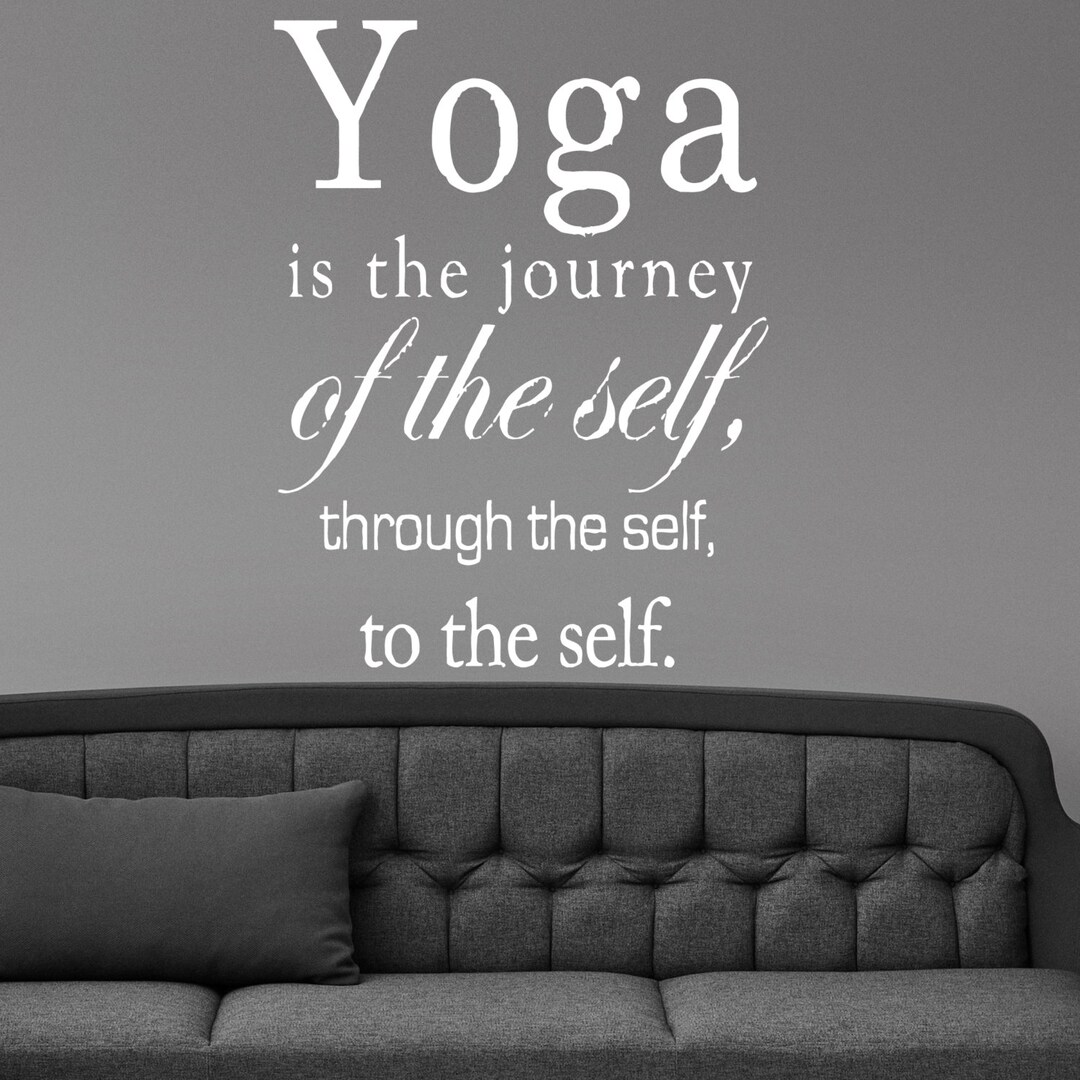 Om Peace Yoga Quote Saying Words Wall Sticker Vinyl Mural Decal Home ...