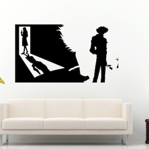 Anime Boy Guy Man With A Rose Flower Wall Decal Vinyl Sticker Mural Room Decor L811