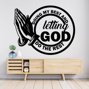 Pray wall decal, Religious Wall Sign, Christian Wall Words, Church Sanctuary Wall Art, Church Wall Decor, Religious Wall Art 783RS