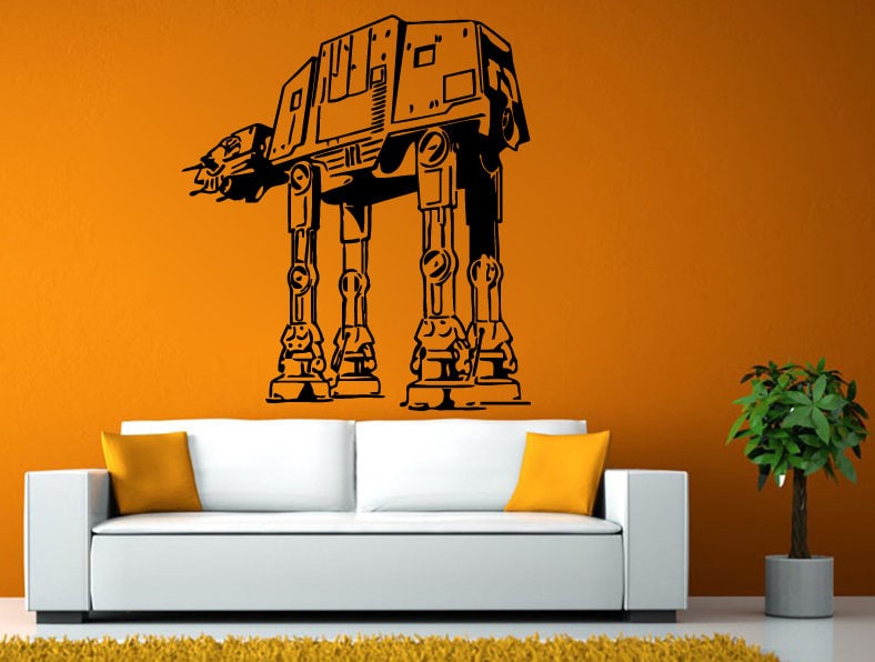 AT-AT Walker Space Ship Star Craft Wall Window Vehicle Sticker Decal Vinyl Fathead Mural Decor L2056
