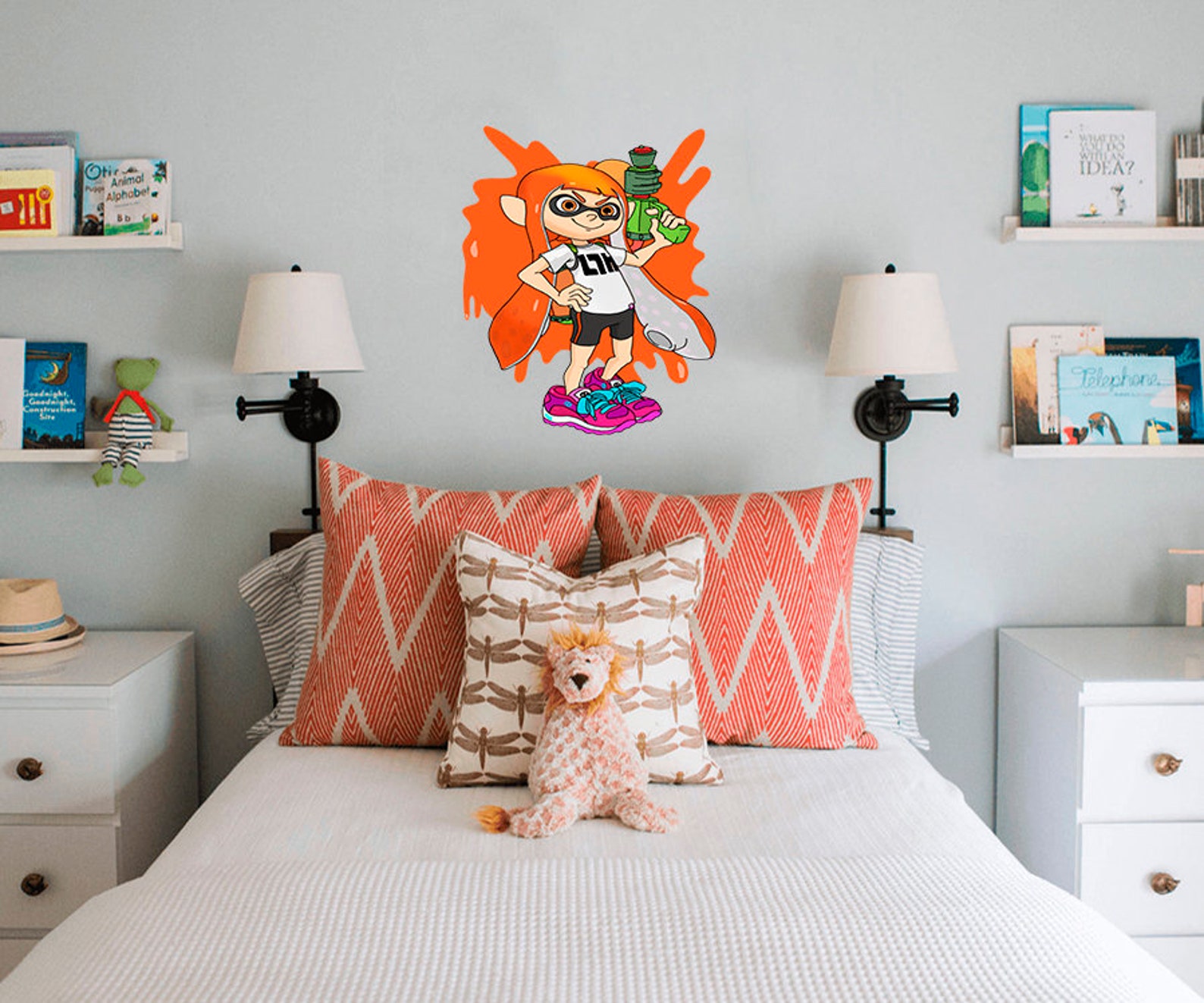 Gamer Girl Sticker Gamer Girl Wall Decor Gamers Room Decor Etsy