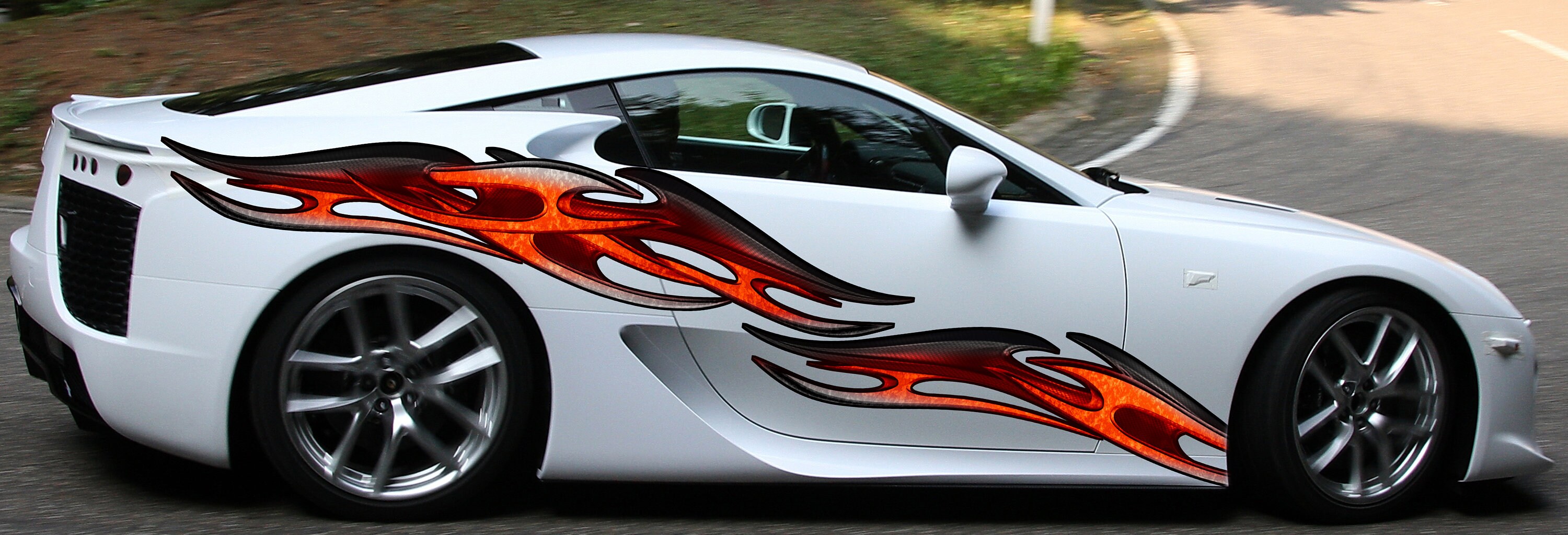 3D Tribal Racing Stripes Vinyl Sticker, 3D Tribal Car Graphics, Tribal ...