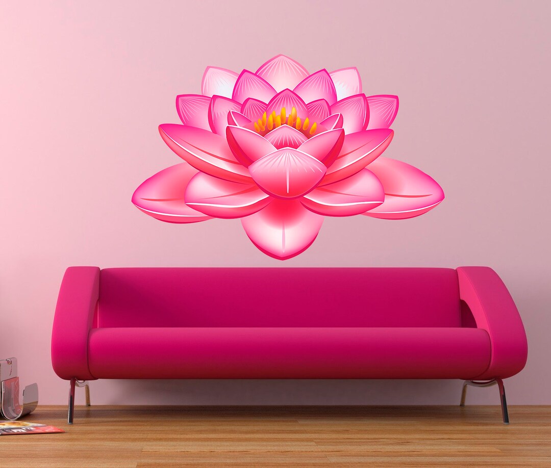 Sticker Lotus Lotus Sticker - Etsy