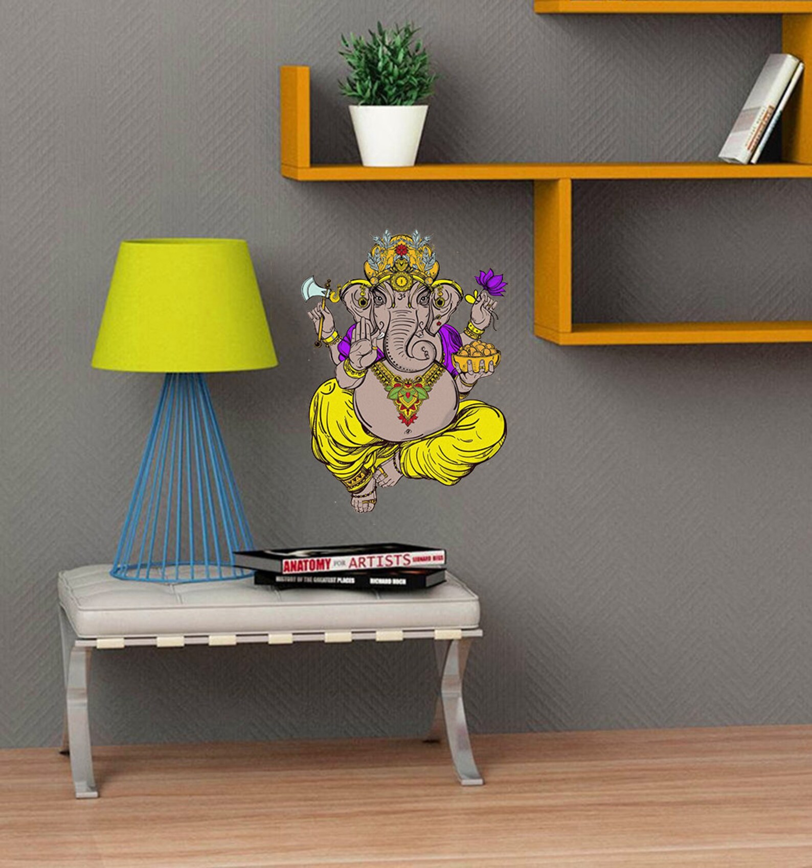Ganesha Wall Decal Ganesha Wall Sticker Ganesha Wall Art Etsy
