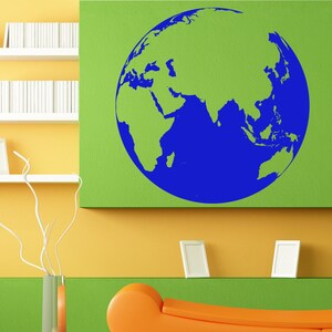 Erde Globus Planet Karte Natur Design Wand Aufkleber Vinyl Wandbild Aufkleber Home Haus Wohnung Art Decor kostenloser Versand L127