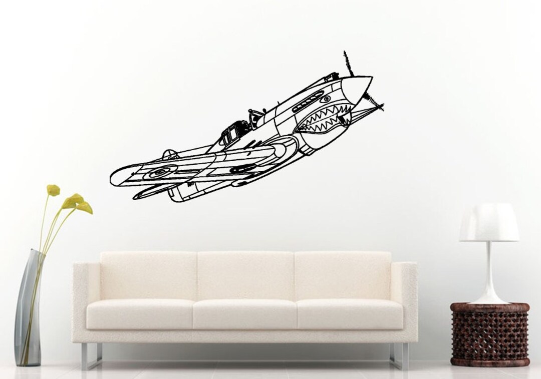 War Air Force Vintage Old Classic Antique Fighter Jet Air Plane Wall ...