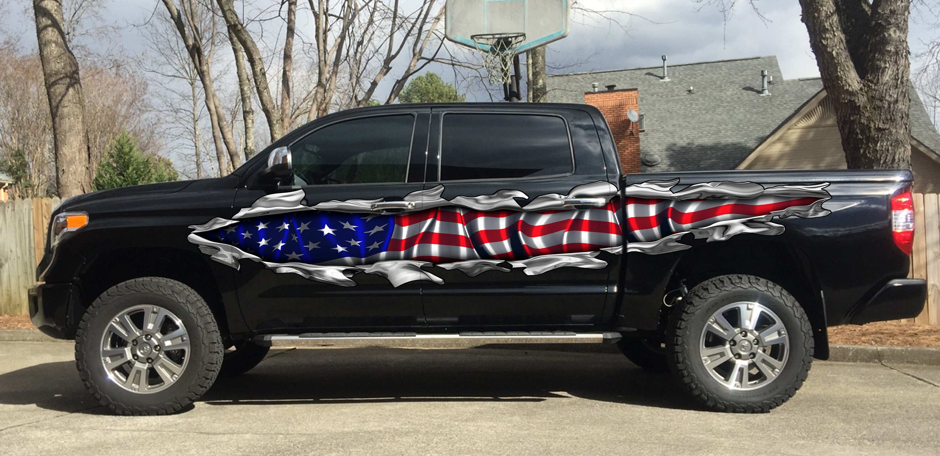 US Flag Car Vinyl Decal US Pride Car Graphics American Flag - Etsy