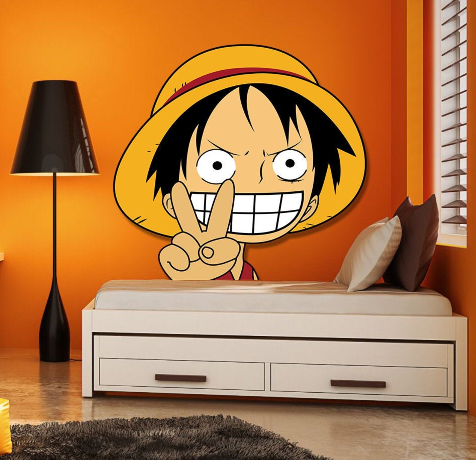 Anime Boy Sticker Anime Boy Wall Decal Anime Boy Wall Decor Etsy