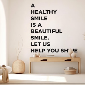 Dental wall decor Smile Dental Stickers Dental Clinic Wall Decal Door Wall Sticker Dental Clinic Wall Décor Tooth wall decal Art 430RS