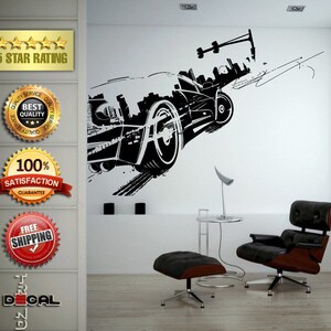 Sport exotische Racing nieuwe oude School Muscle Car voertuig muur Vinyl Sticker muurschildering kamer Decor L1820