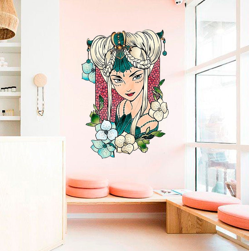 Salon de Beauté Décalque, Sap Decor, Autocollant Spa, Spa Decal