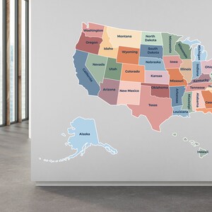 United States Map Educational Wall - Il 300x300.5964033924 J863 