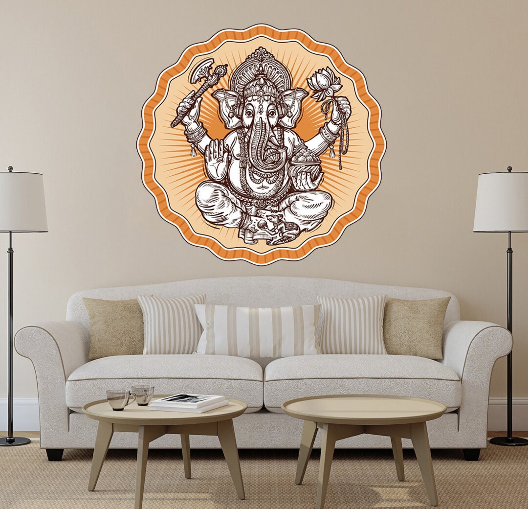 Ganesha Decal, Ganesha Sticker, Ganesha Wall Decal Etsy