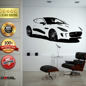 Sport exotische Racing nieuwe oude School Muscle Car voertuig muur Vinyl Sticker muurschildering kamer Decor L1832