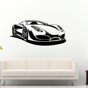 Racing Car Vehicle Tuner Tuning Custom Drifting Automobile Coupe Speed Fast  Wall Decal Vinyl Sticker Mural Room Decor L1172